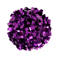 Just For Kix 6" Solid Metallic Pom – High-Energy, Lightweight Cheer & Dance Pom (Sold Individually)