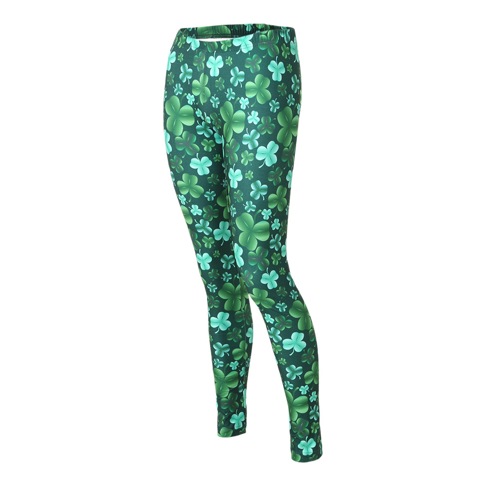 St Patrick's Day Clover Leggings