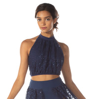 Halter Lace Crop Top