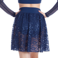 Youth High Waist Brief With Mesh Skirt