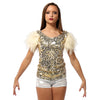 Alexandra Adult Puff Sleeve Sequin Top