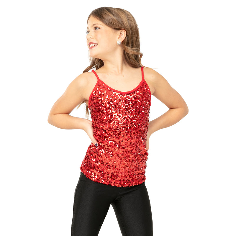 Alexandra Youth Sequin Camisole Tank