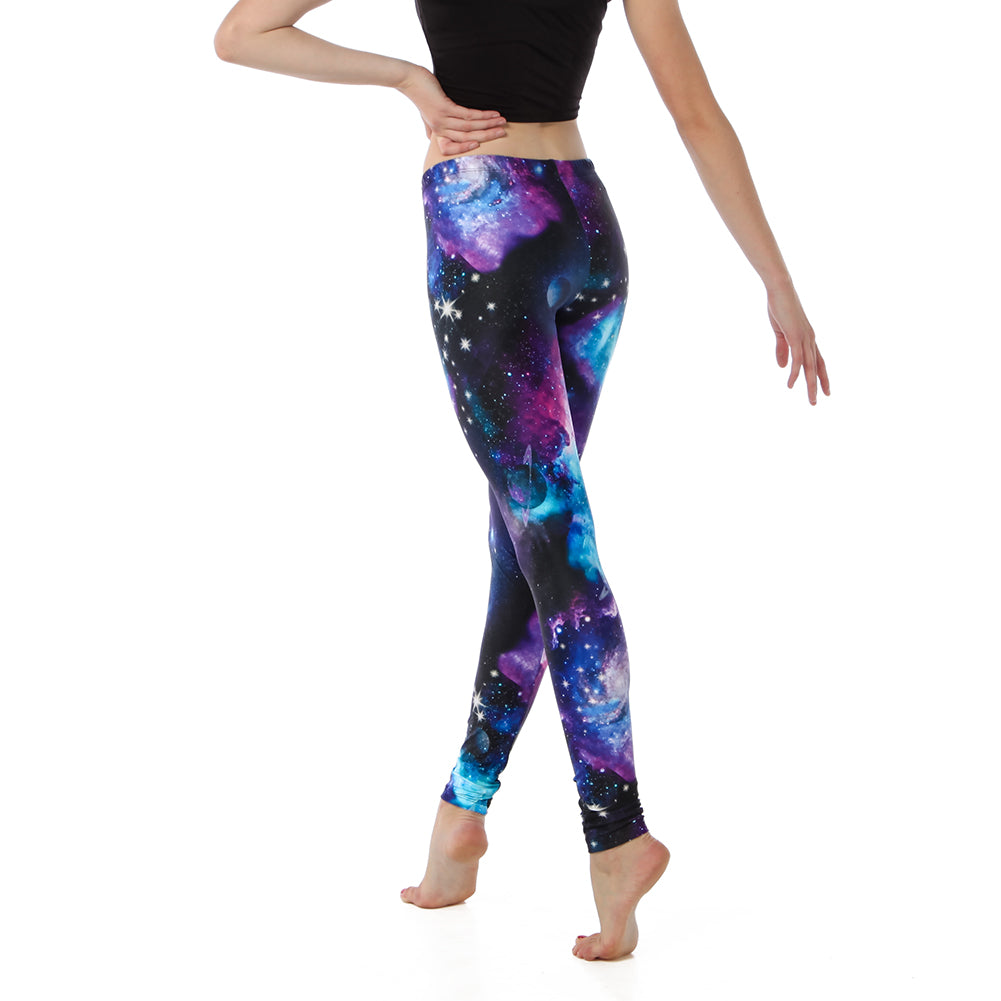 Youth Blue Galaxy Legging