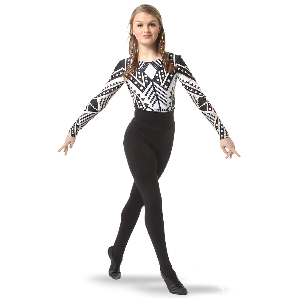 Youth Deco Long Sleeve Leotard