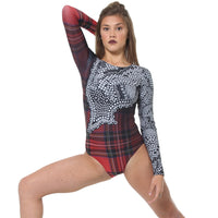Punk Rock Princess Long Sleeve Leotard