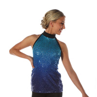 Sequin Ombre Mockneck Tunic
