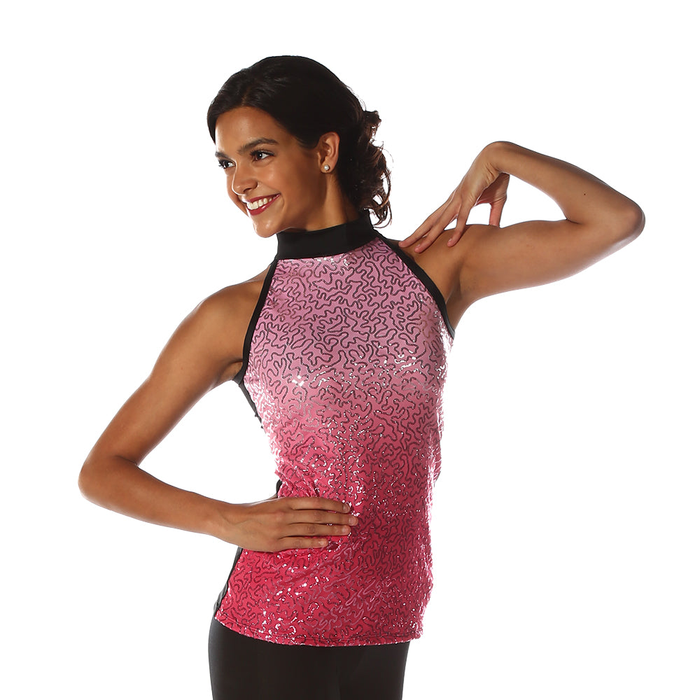 Youth Sequin Ombre Mockneck Tunic