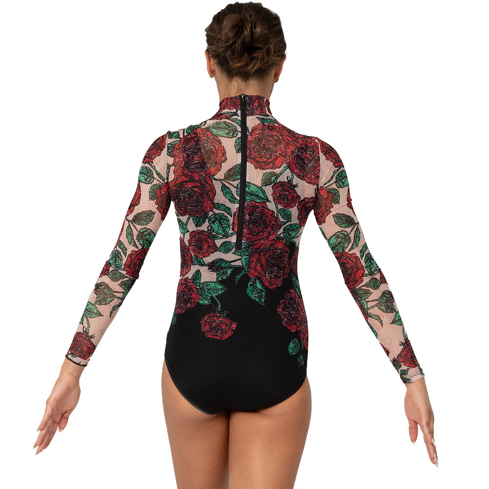 Rose Mesh Leotard