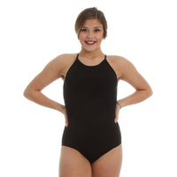 Scoopneck Asymmetrical Strap Back Leotard