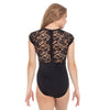 Alexandra Sweetheart Lace Cap Sleeve Leotard