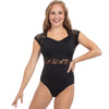 Alexandra Sweetheart Lace Cap Sleeve Leotard