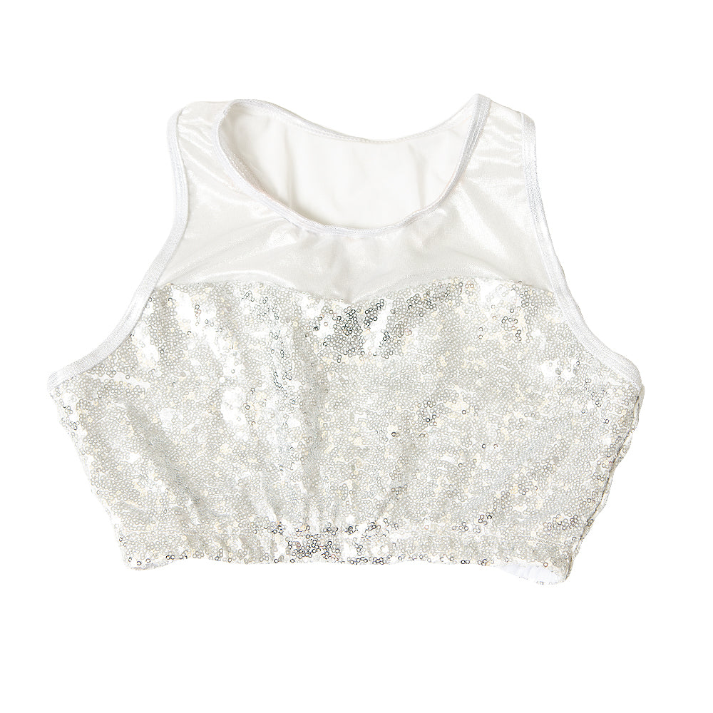 Sequin Mesh Sweetheart Bra