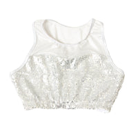 Kids Sequin Mesh Sweetheart Bra