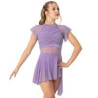 Flutter Sleeve Skirted Leotard