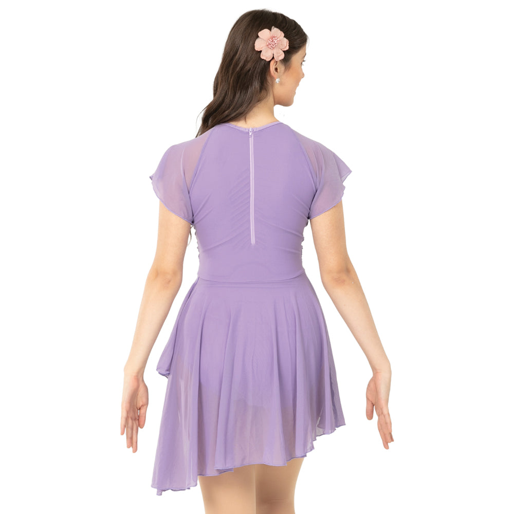 Flutter Sleeve Skirted Leotard