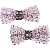 Two Tone Small Rhinestone Clips