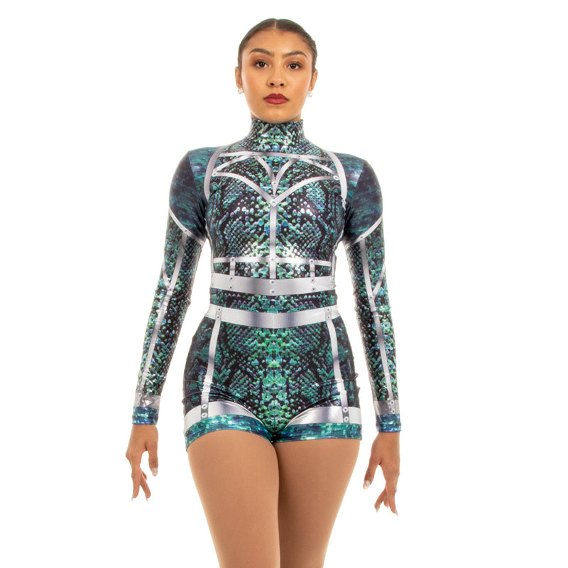 Matrix Snakeskin Foil Biketard