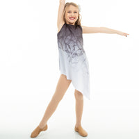 Youth Ombre Asymmetrical Overdress