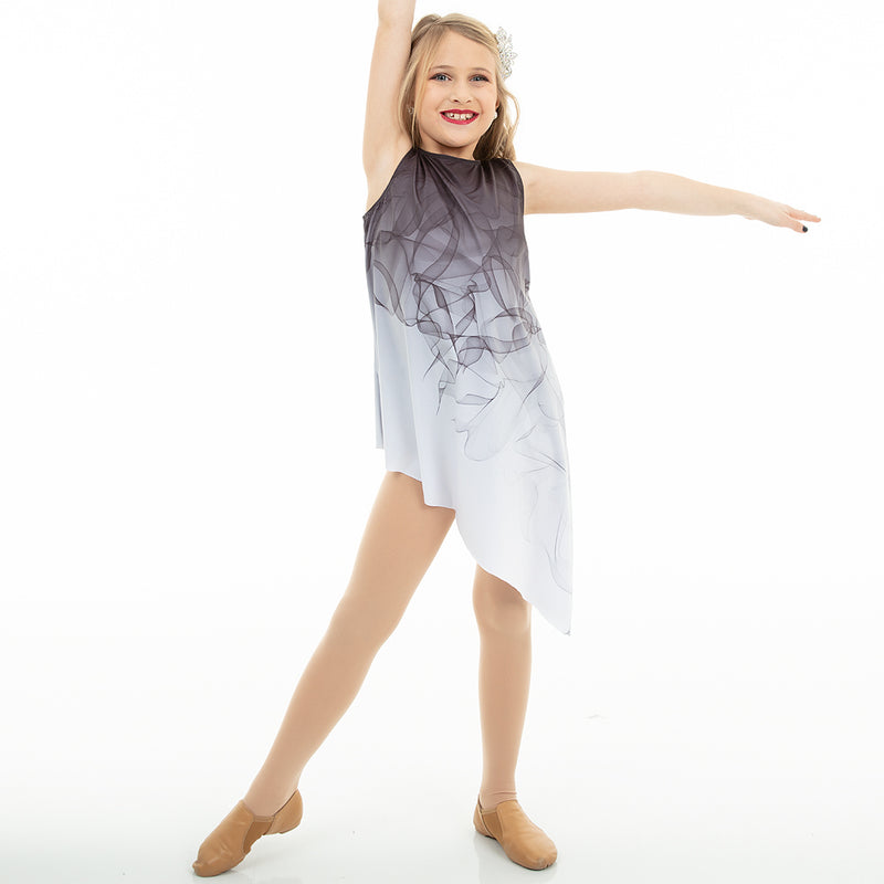 Youth Ombre Asymmetrical Overdress