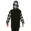 Youth Long Sleeve Hooded Plaid Shirt