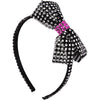 Rhinestone Headband with Contrast Trim