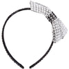 Rhinestone Headband with Contrast Trim