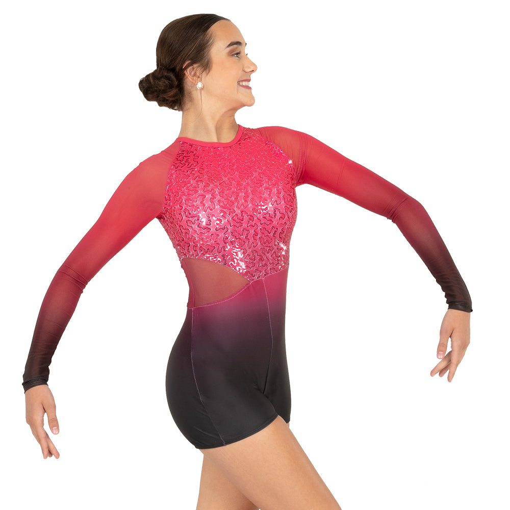 Youth Ombre Cut Out Biketard