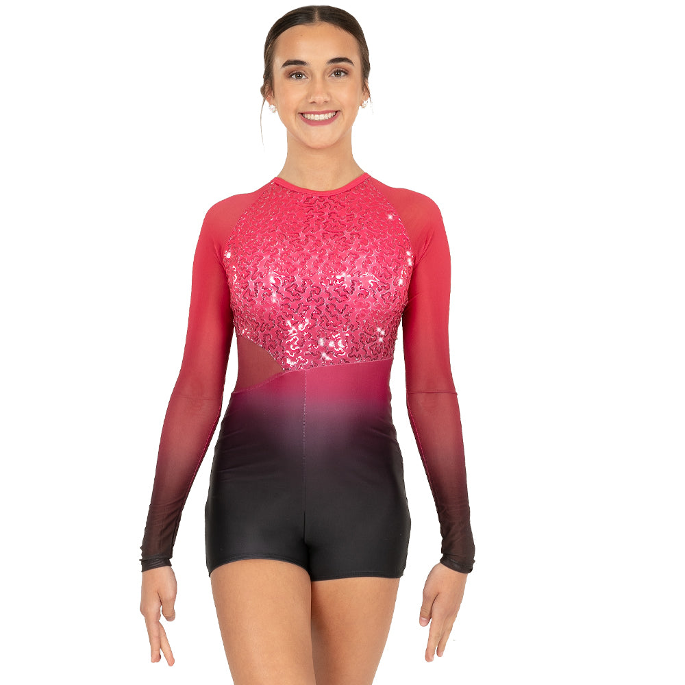 Youth Ombre Cut Out Biketard