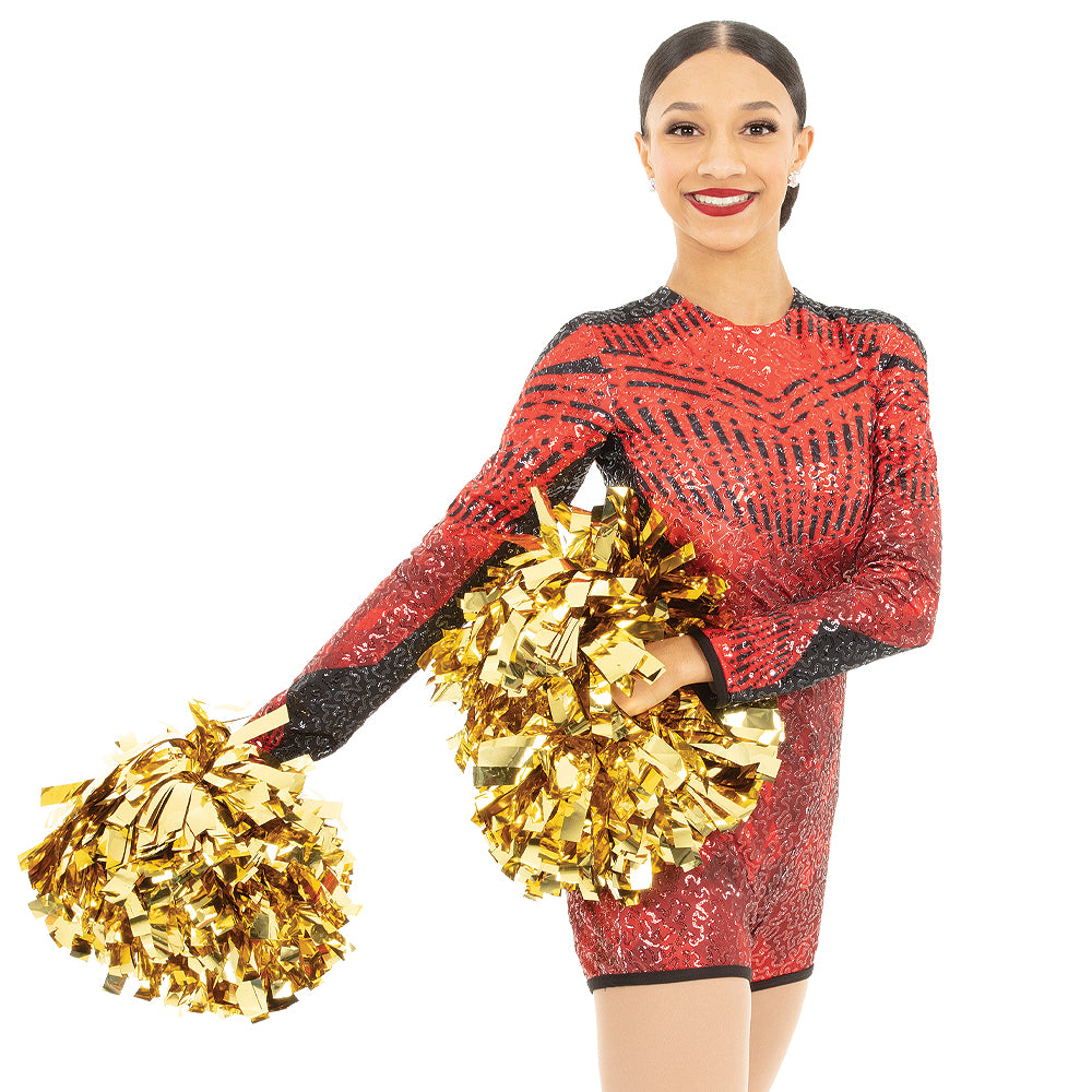 No Limit Long Sleeve Sequin Biketard