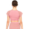 Flutter Sleeve Performance Crop Top