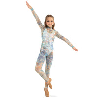 Youth Floral Mesh Unitard