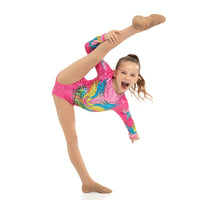 Youth Fluoro Flora Leotard