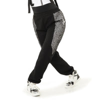 Fishnet Mesh Panel Joggers
