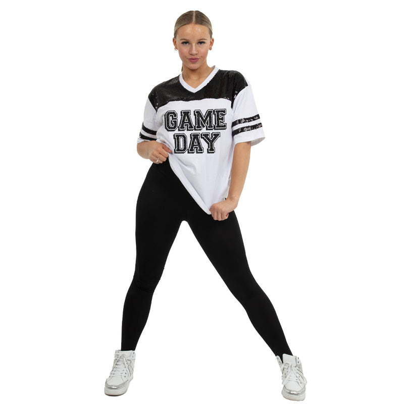 Game Day Sequin Jersey TShirt