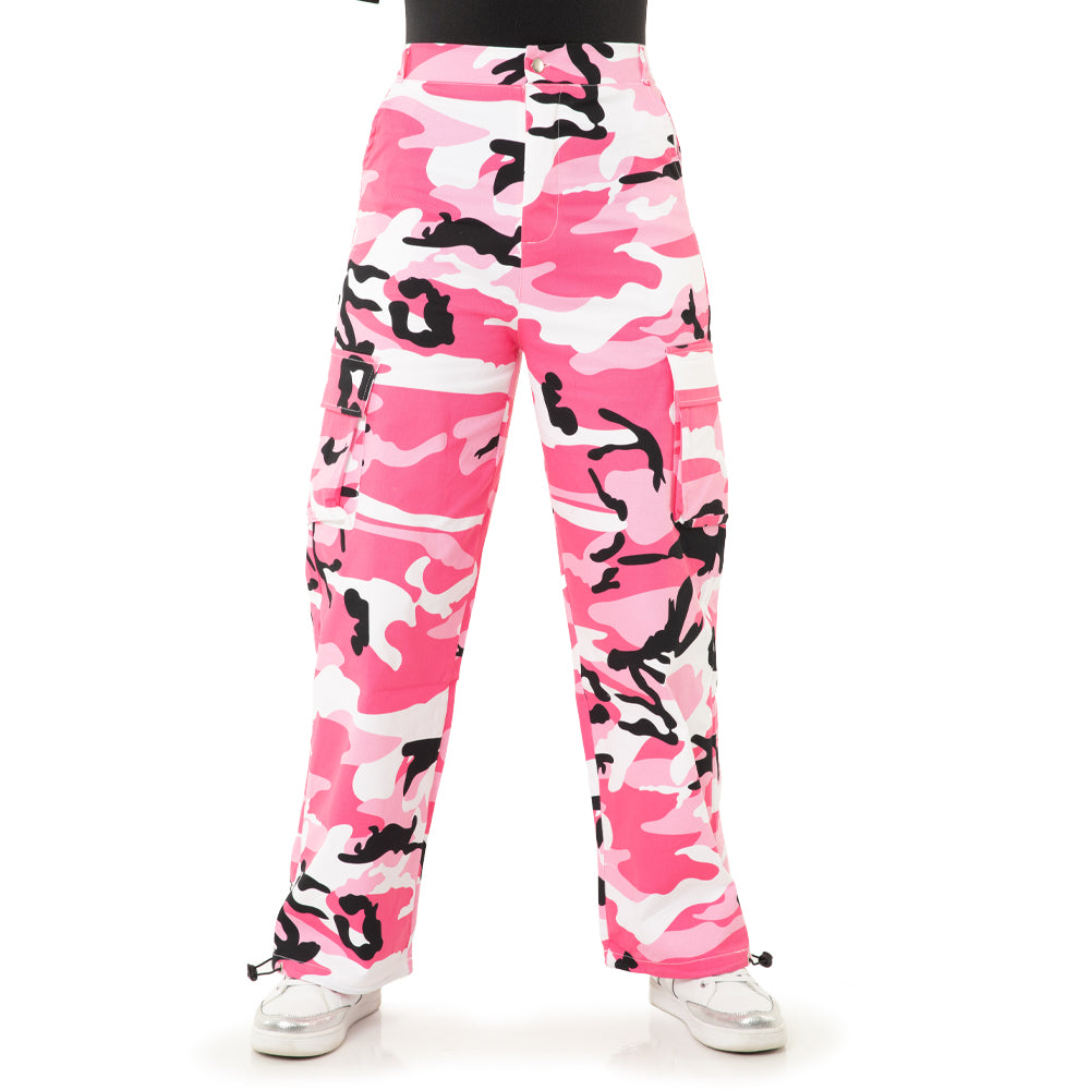 Youth Cargo Parachute Wide Leg Cinched Pants