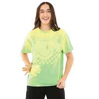 Checkered Smiley Face Tee