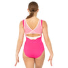 Youth Mesh Overlay Cross Back Leotard