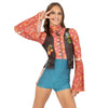 Flower Power Hippie 70s Biketard