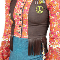 Flower Power Hippie 70s Biketard