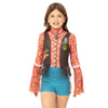 Youth Flower Power Hippie 70s Biketard
