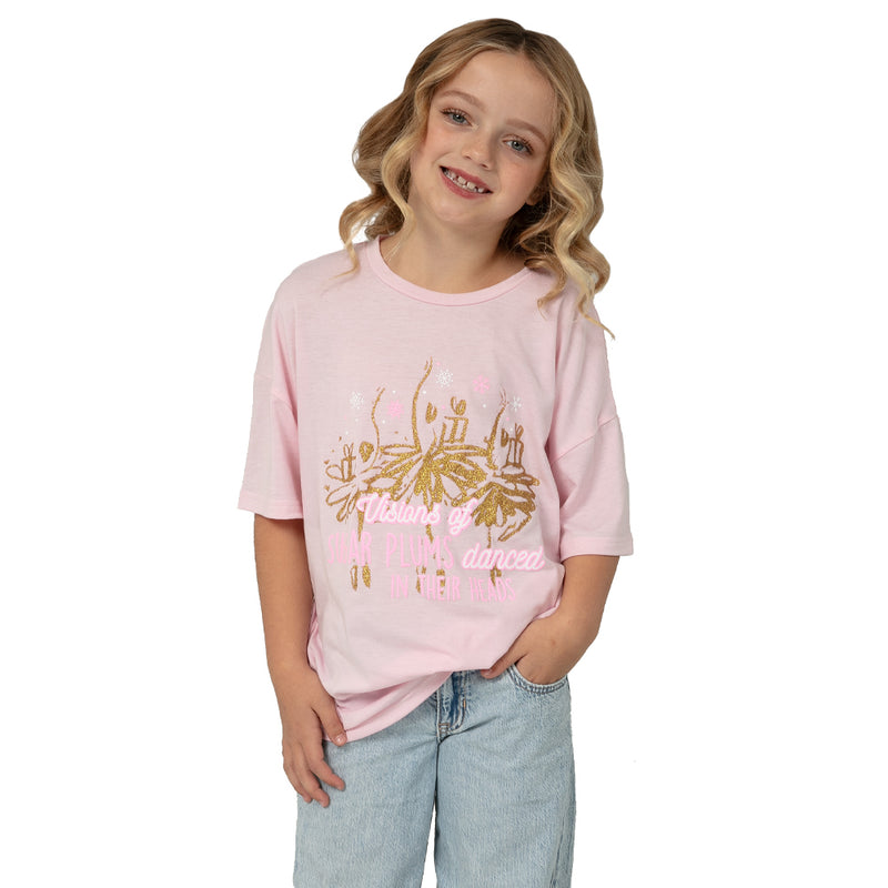 Youth Sugar plums danced in their head Holiday Tshirt