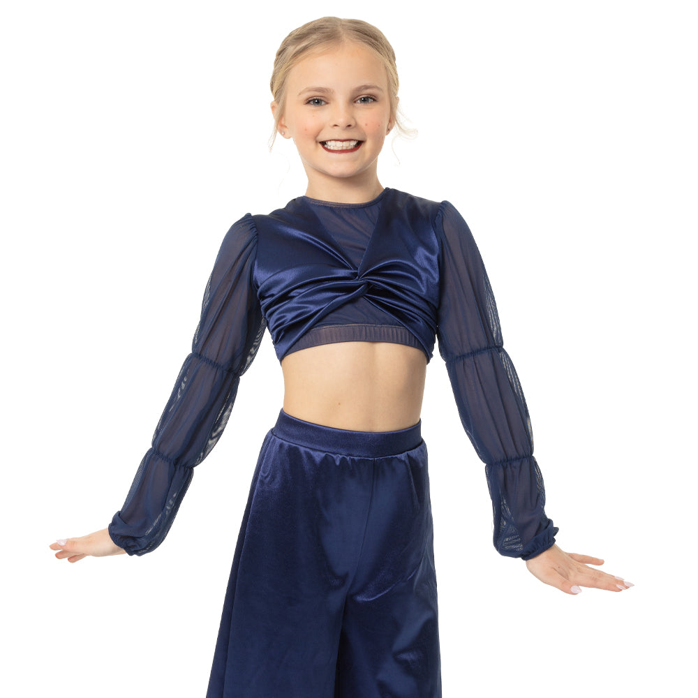 Youth Billow Sleeve Twist Midi Top