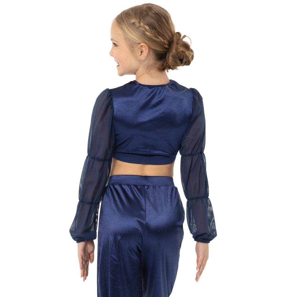 Youth Billow Sleeve Twist Midi Top