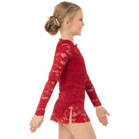 Youth Lace Long Sleeve Scoopneck Dress