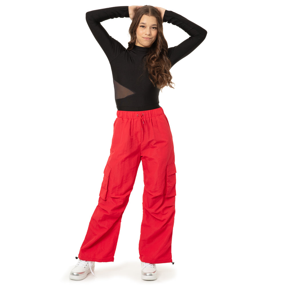 Youth Long Sleeve Mesh Cutout Biketard