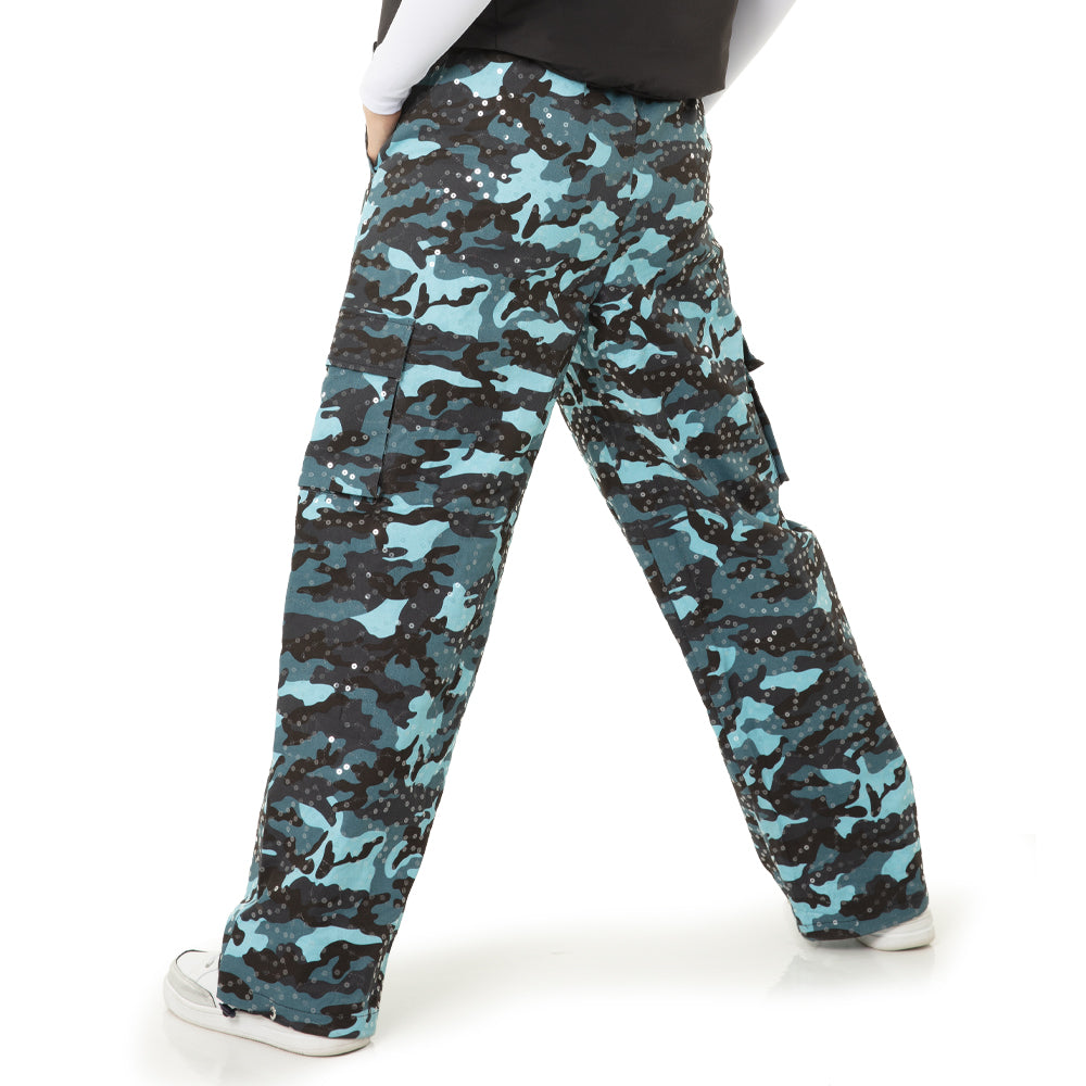 Youth Sequin Cargo Pants