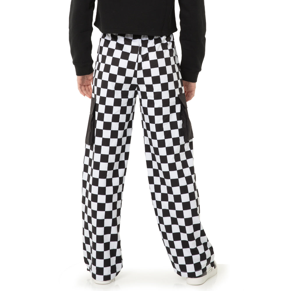 Youth Checkered Wide Leg Pant
