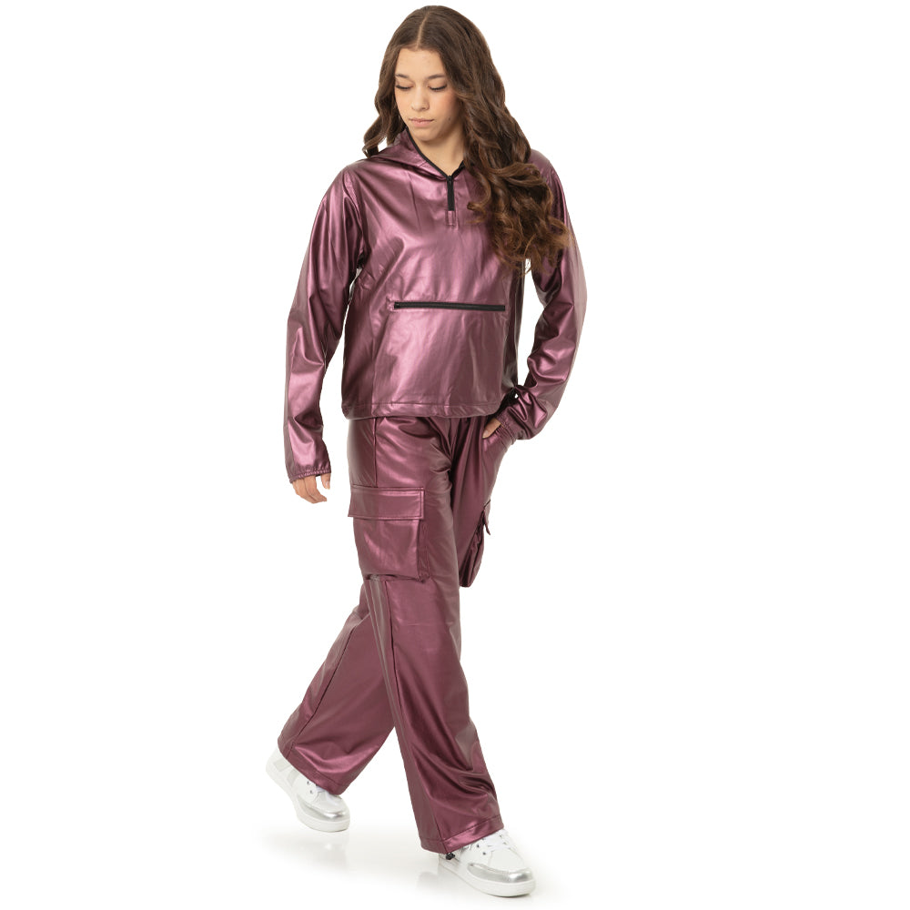Youth Chrome Ripstop Hooded Windbreaker