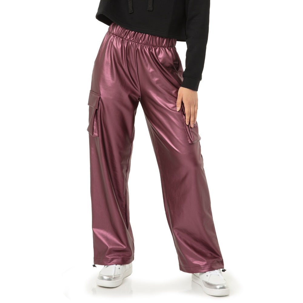 Chrome Ripstop Wide Leg Cargo Pant