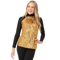 Alexandra Collection Long Sleeve Sequin Performance Top